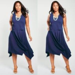 Hanky Hem T-Shirt Dress Sz 30W/32W